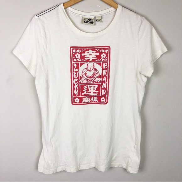 Lucky Brand Tops - LUCKY BRAND Classic Buddha Graphic Tee Large